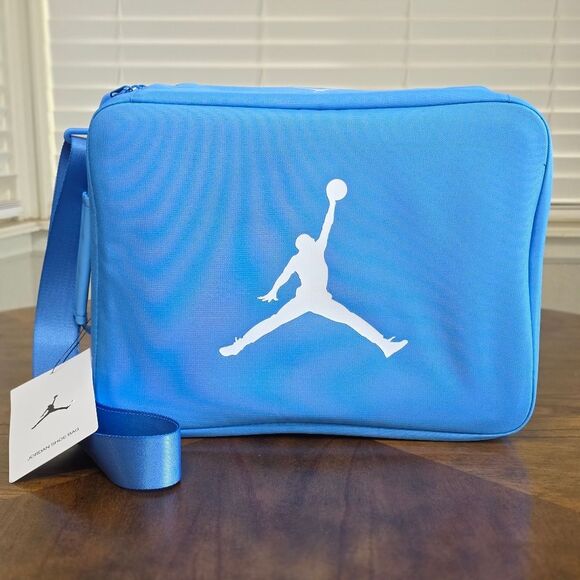 Nike Air Jordan UNC Shoe Bag Soft Case Universuty Blue Jumpman Zipper Closure LE - Picture 2 of 11